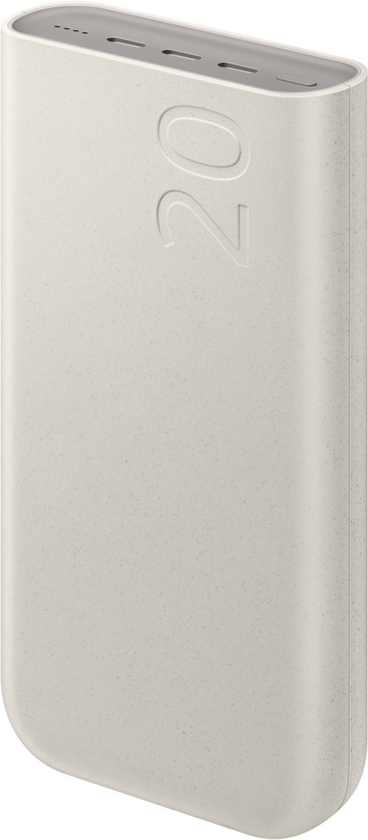 Εξωτερική μπαταρία Samsung, 20000mAh, 45W, PD, 3 x USB-C, μπεζ EB-P4520XUEGEU 