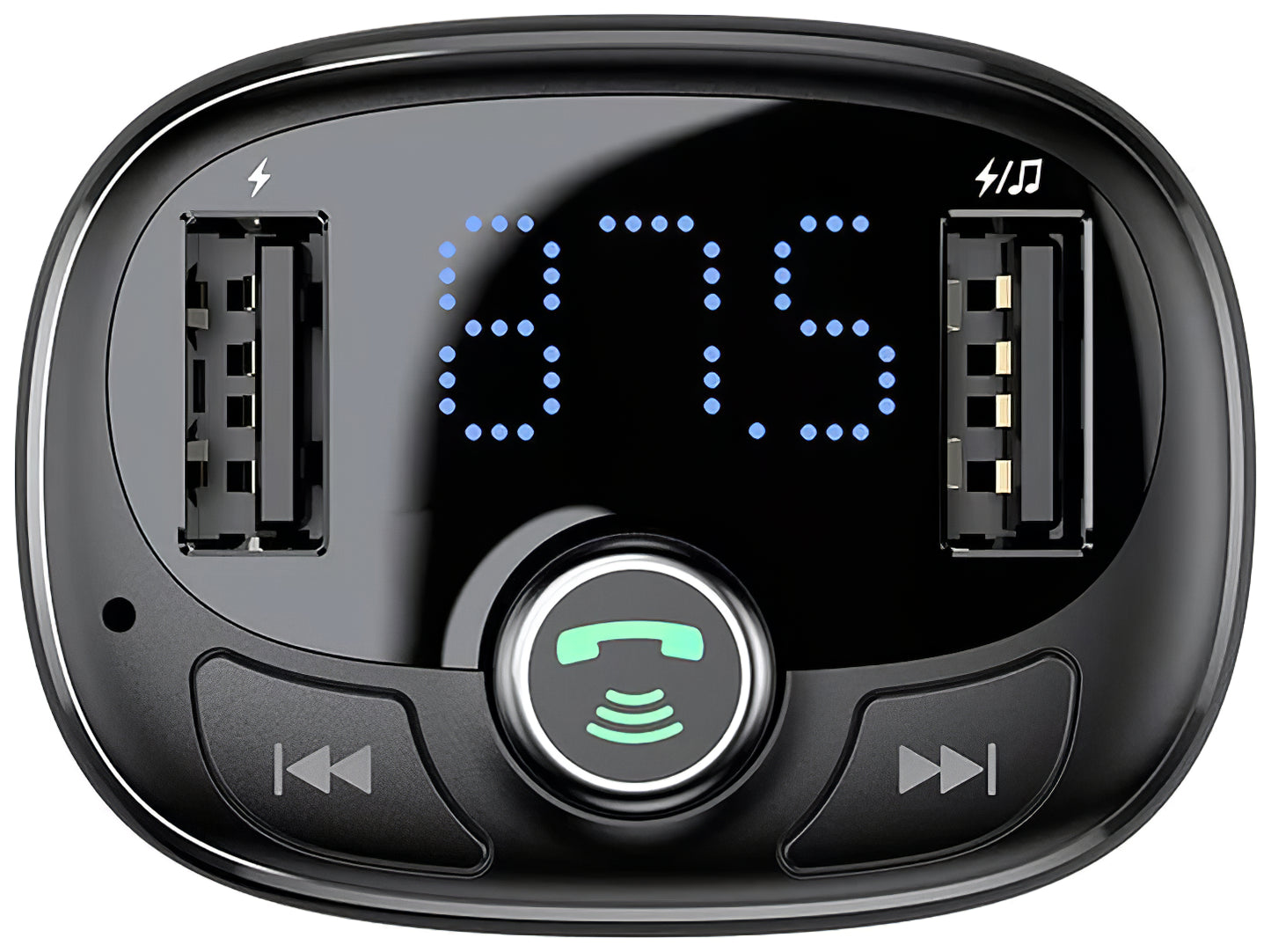 Bluetooth FM Modulator Baseus S-09, 2 x USB-A - 1 x microSD 